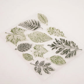 Natural Plant Leaves Clear Silicone Stamps c2