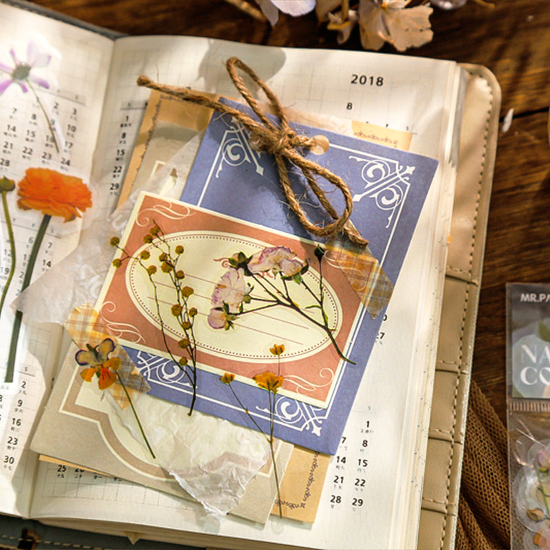 Nature Collector Vintage Botanical Floral Vinyl Sticker Pack b3