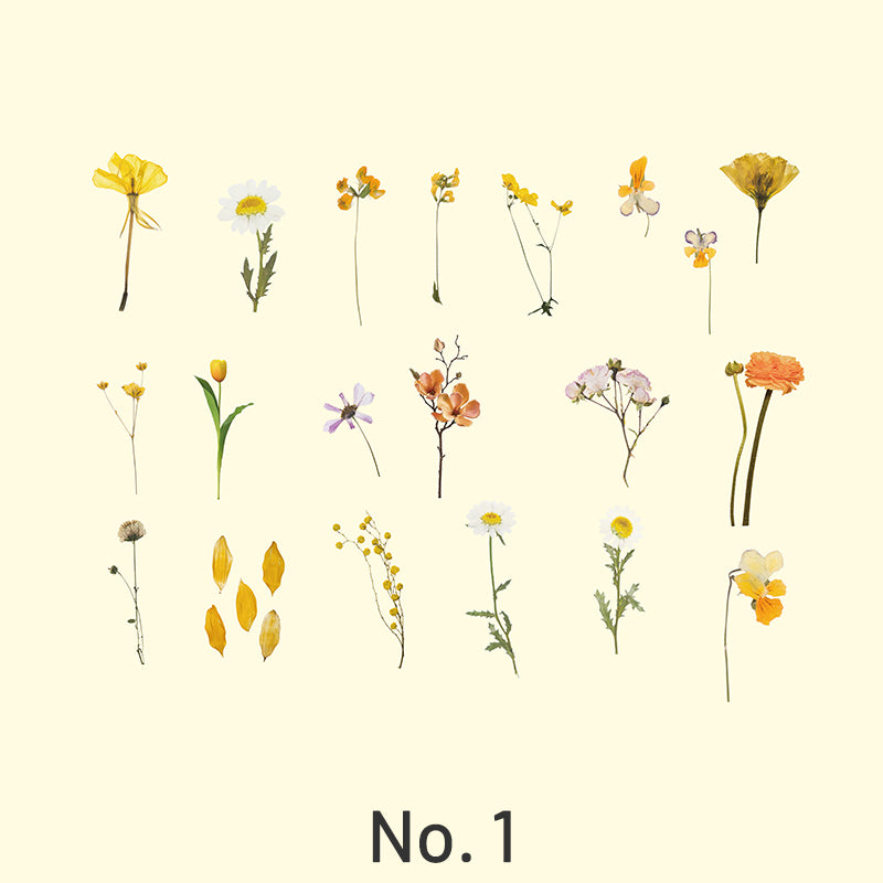 Nature Collector Vintage Botanical Floral Vinyl Sticker Pack sku-1