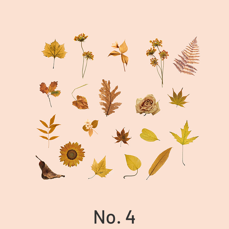 Nature Collector Vintage Botanical Floral Vinyl Sticker Pack sku-4