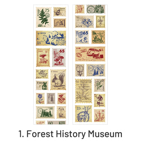 Nature Post Office Vintage Stamp Sticker Roll sku-1