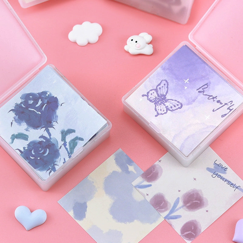 Non Sticky Note Paper In Plastic Box Of Blue Fairy 3