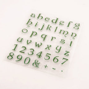 Numbers Letters Symbols Silicone Stamp Set b
