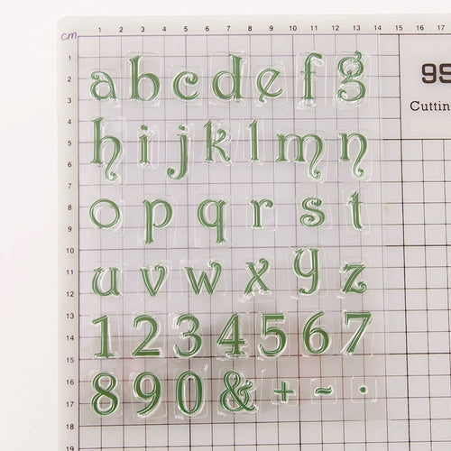 Numbers Letters Symbols Silicone Stamp Set - DIY Craft | Stamprints
