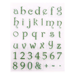 Numbers Letters Symbols Silicone Stamp Set c
