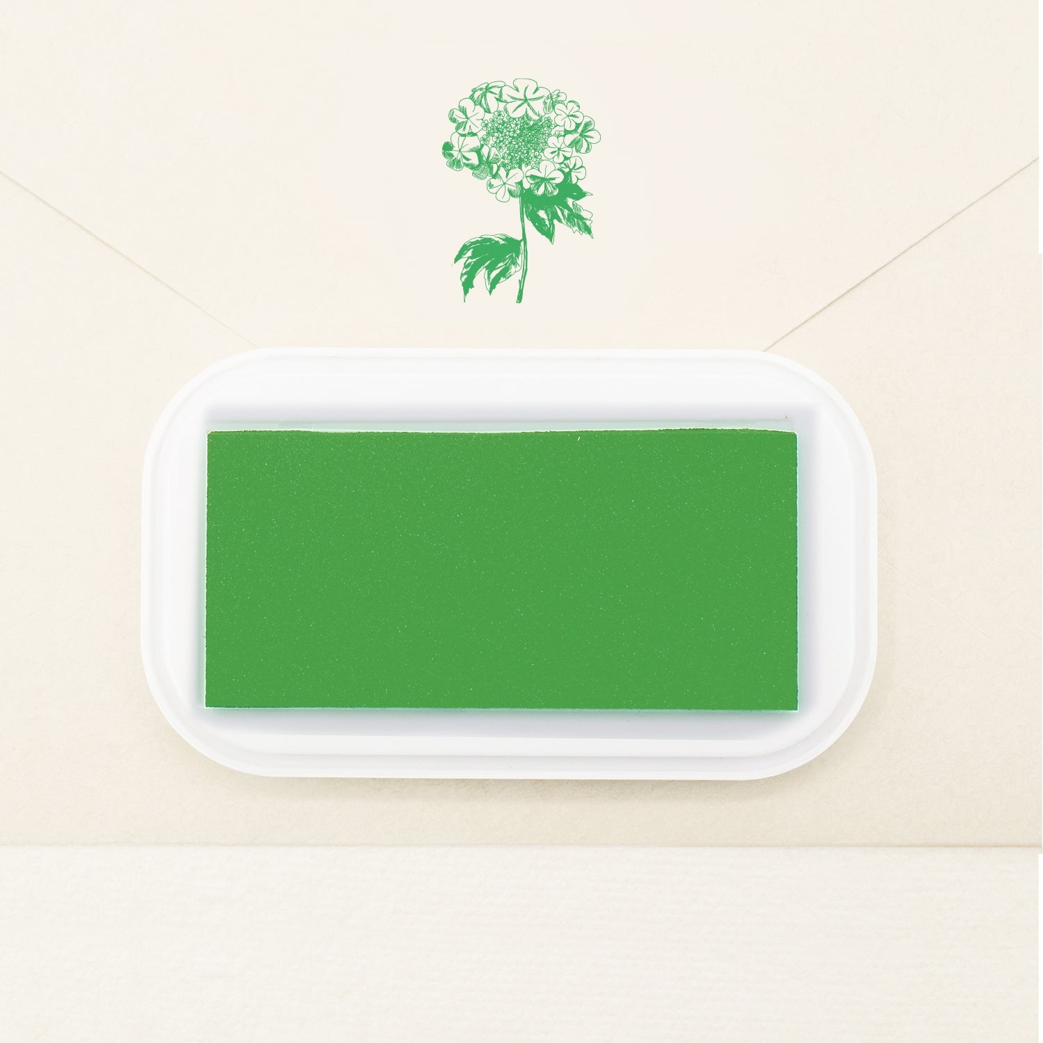 Stamp Ink Pads for Rubber Stamps, Stamp Pads for Card Making Wood Fabric  and Paper(Pine Green)