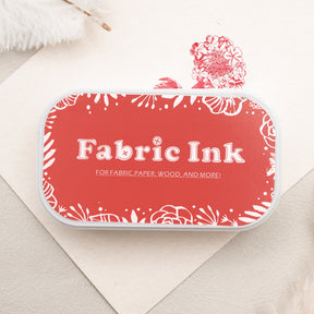 Oil-Based Fabric Ink Pad - Poppy Red BD-214b