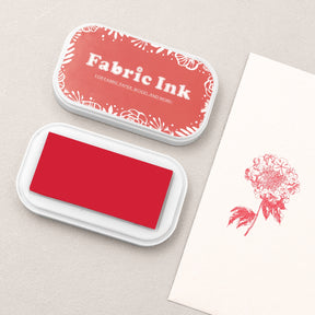 Oil-Based Fabric Ink Pad - Poppy Red BD-214d