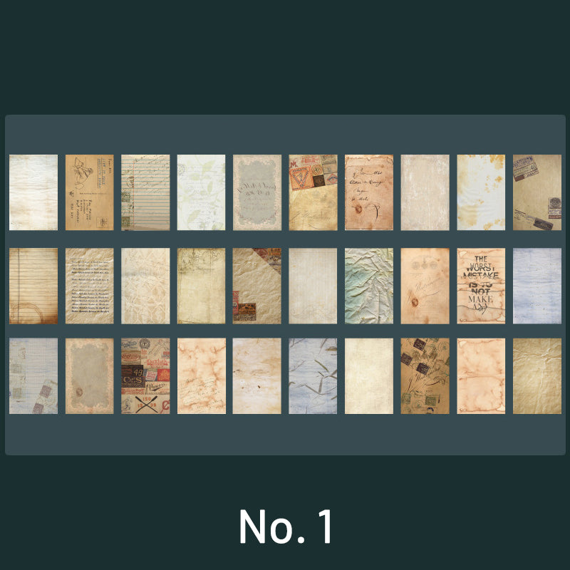Old Memory Retro Note Paper Scrapbook Paper Book sku-1