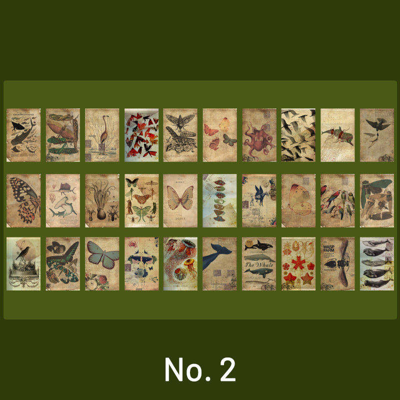 Old Memory Retro Note Paper Scrapbook Paper Book sku-2