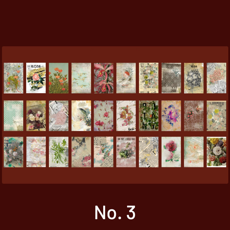 Old Memory Retro Note Paper Scrapbook Paper Book sku-3