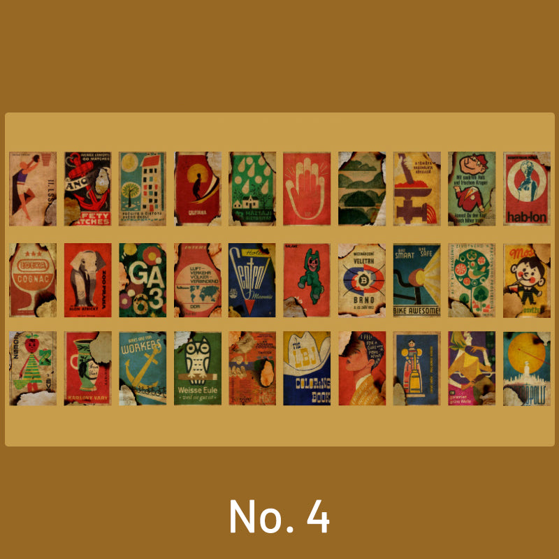 Old Memory Retro Note Paper Scrapbook Paper Book sku-4