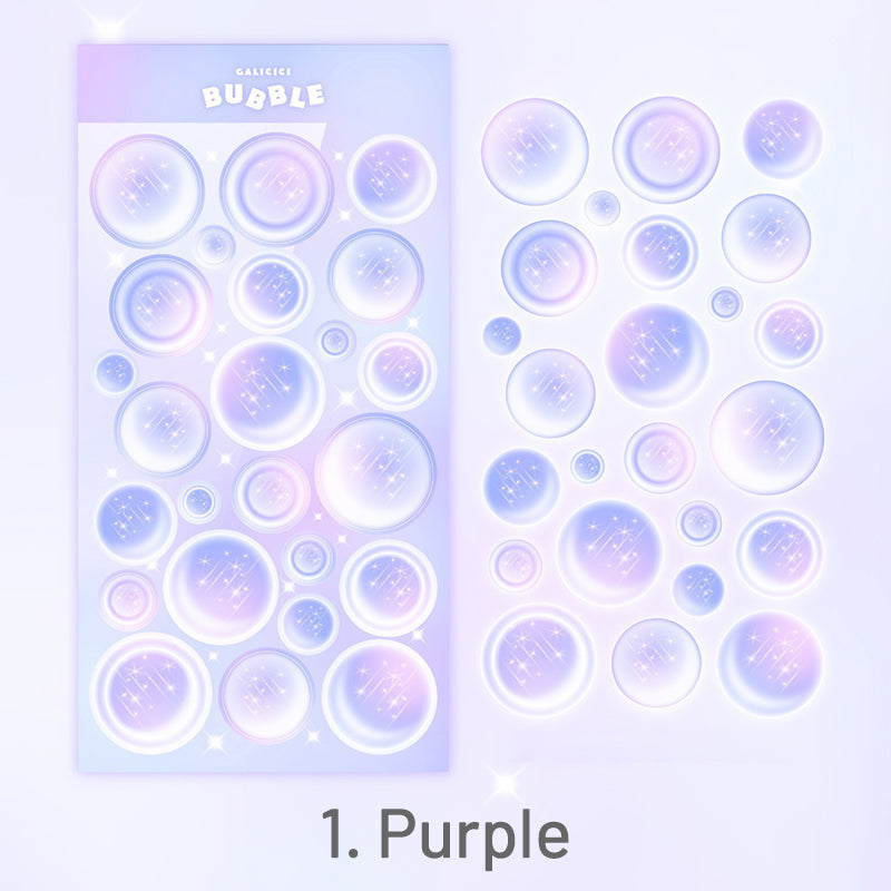 Original Meteor Bubble Holographic Sticker sku-6