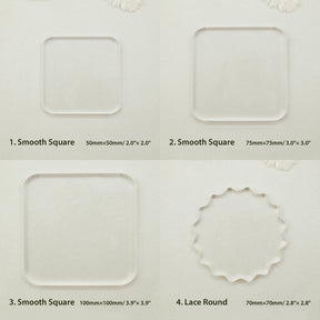 Plant Butterfly Number Frame Clear Silicone Stamp sku胶皮2