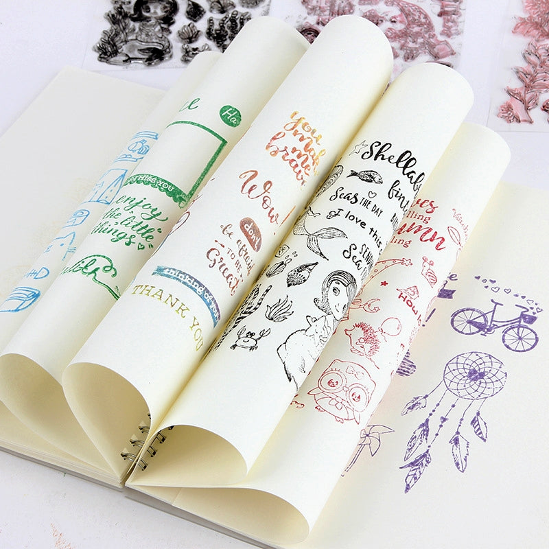 Plant Scenery Silicone Clear Rubber Stamps b