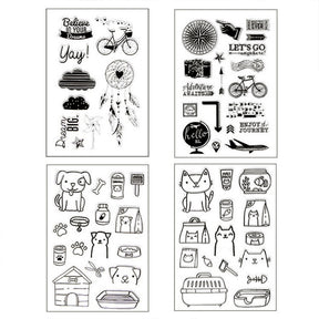 Plant Scenery Silicone Clear Rubber Stamps c