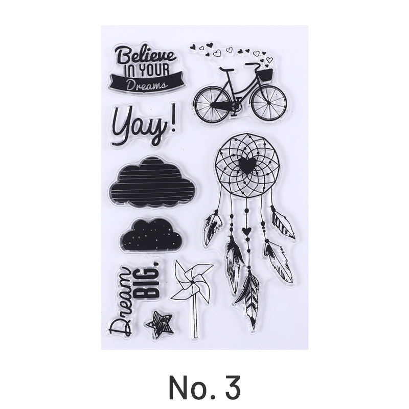 Plant Scenery Silicone Clear Rubber Stamps sku-3