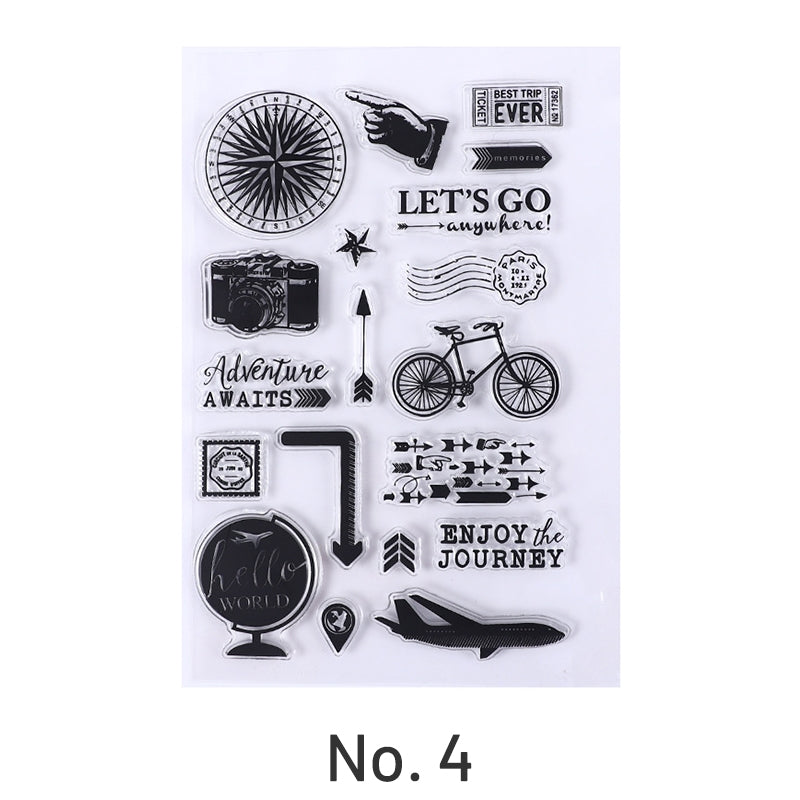 Plant Scenery Silicone Clear Rubber Stamps sku-4