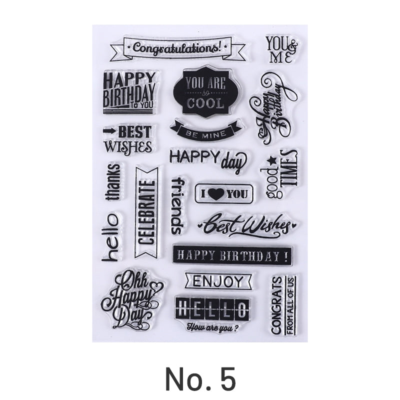Plant Scenery Silicone Clear Rubber Stamps sku-5
