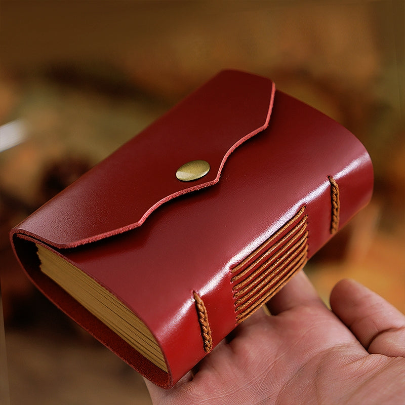 Handmade Leather Mini Notebook A7 Journal | Stamprints