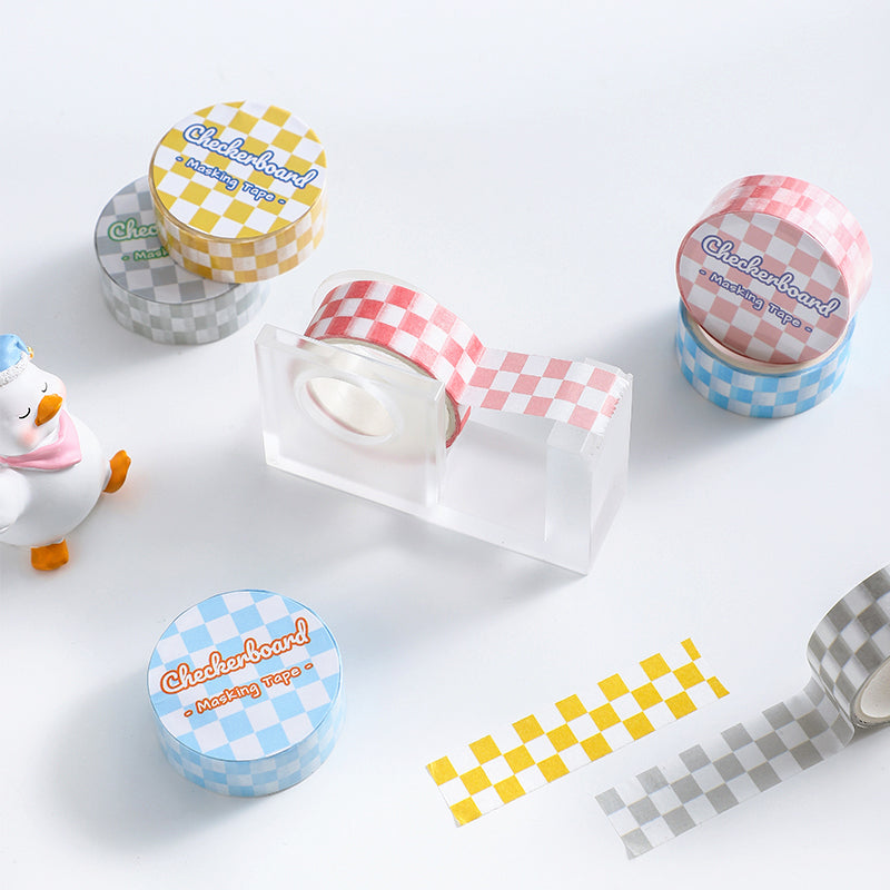 Refreshing Checkerboard Grid Pattern Washi Tape b2