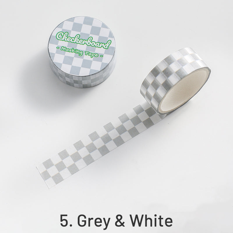 Refreshing Checkerboard Grid Pattern Washi Tape sku-4