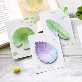 Refreshing Leaves Plant Sticky Note Pad a2