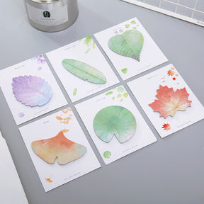 Refreshing Leaves Plant Sticky Note Pad a