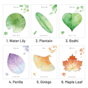 Refreshing Leaves Plant Sticky Note Pad sku