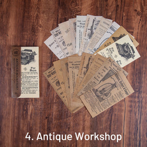 Retro Antique Book Club Decorative Background Paper sku-4