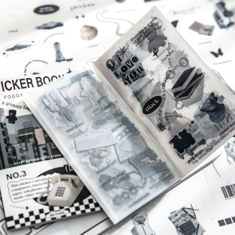 Retro Convenience Store Decorative PET Sticker Book b4