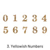 Retro Digital Numbers Clear Stickers | Stamprints
