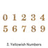 Retro Digital Numbers Clear Stickers | Stamprints