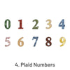Retro Digital Numbers Clear Stickers | Stamprints