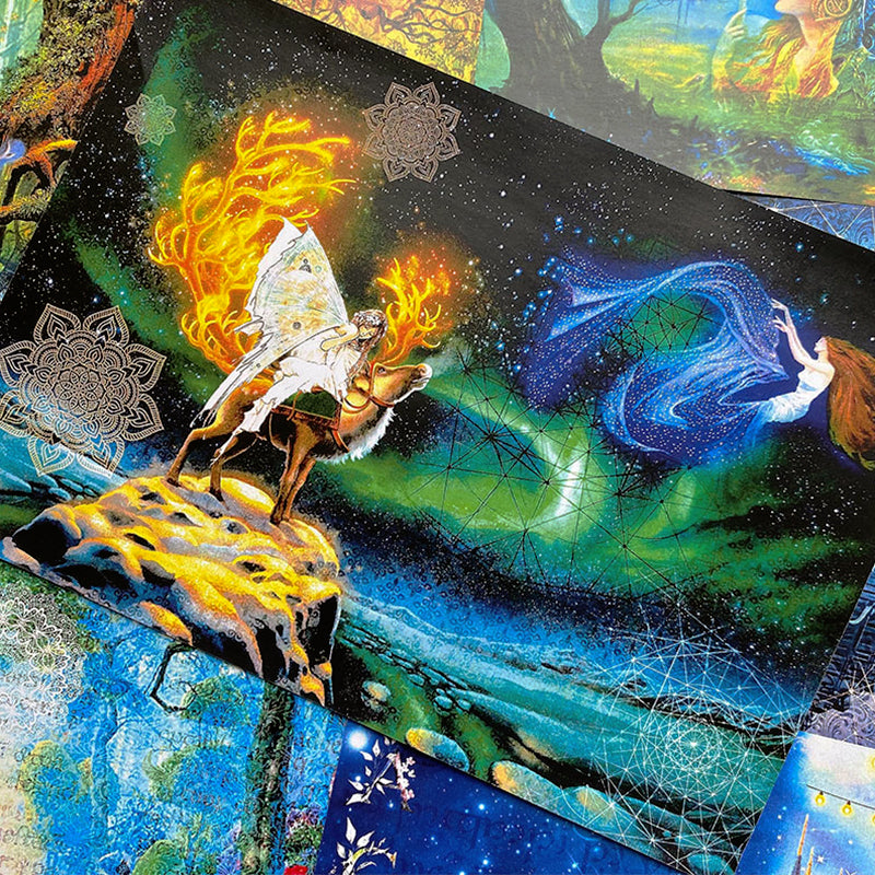 Retro Flower Fairy Elf Forest Angel Scrapbook Paper c4