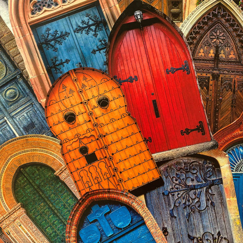 Retro Gothic Architecture Gate Junk Journal Scrapbook Paper c
