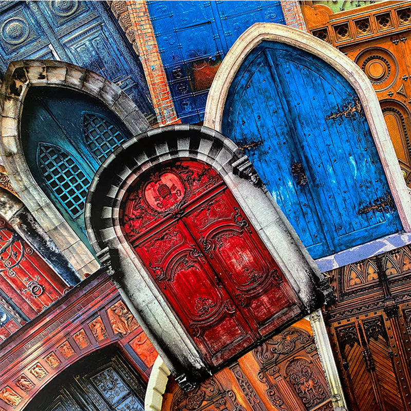Retro Gothic Architecture Gate Junk Journal Scrapbook Paper c3