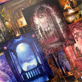 Retro Gothic Wonderland Junk Journal Scrapbook Paper sku