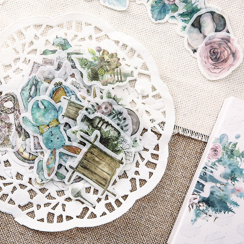 Vintage Plant Boxed Washi Sticker5