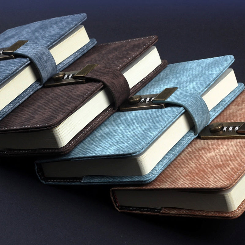 Retro Simple Password Lock Diary Notebook b3
