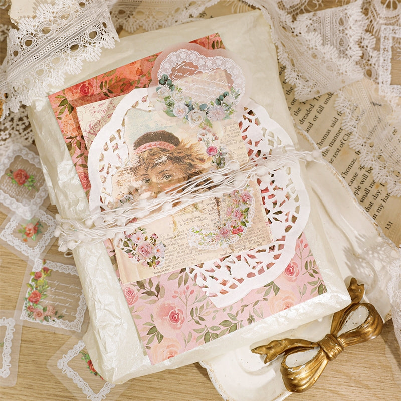 Romantic Buds Botanical Floral Lace Sticker Pack b3