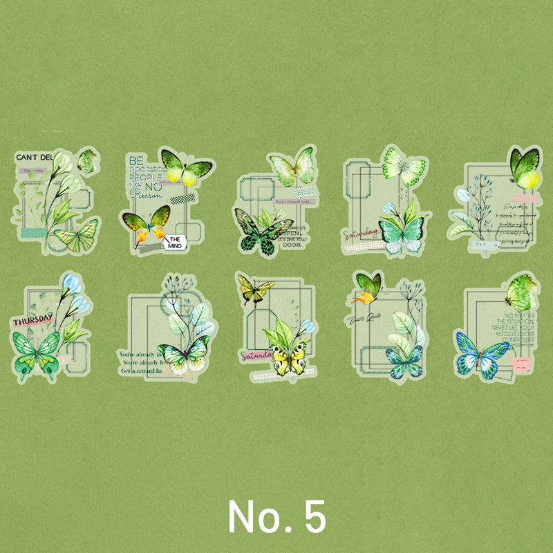 Romantic Dream of Butterfly PET Sticker Pack sku-5