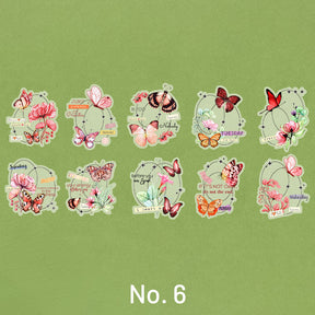 Romantic Dream of Butterfly PET Sticker Pack sku-6