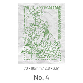 Romantic Hydrangea Plant Wooden Rubber Stamp c-12