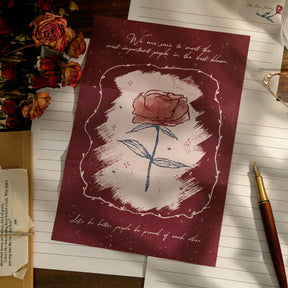 Romantic Rose Stationery Envelope Set 3