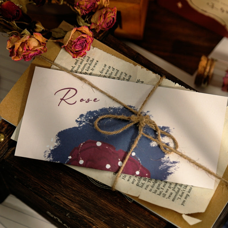 Romantic Rose Stationery Envelope Set 5