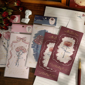 Romantic Rose Stationery Envelope Set 02