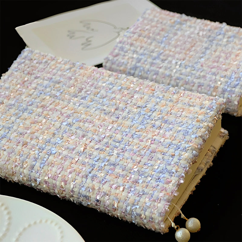 Romantic Taro Purple Handmade Fabric Cover A5 Journal Notebook  a