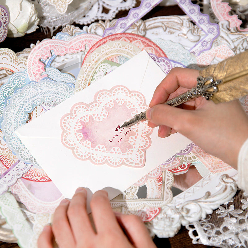 Romantic Waltz Lace Decorative Scrapbook Paper b4