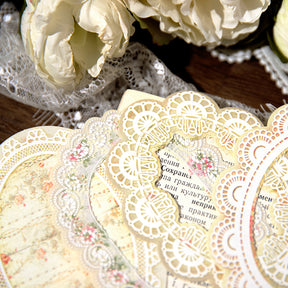Romantic Waltz Lace Decorative Scrapbook Paper c2